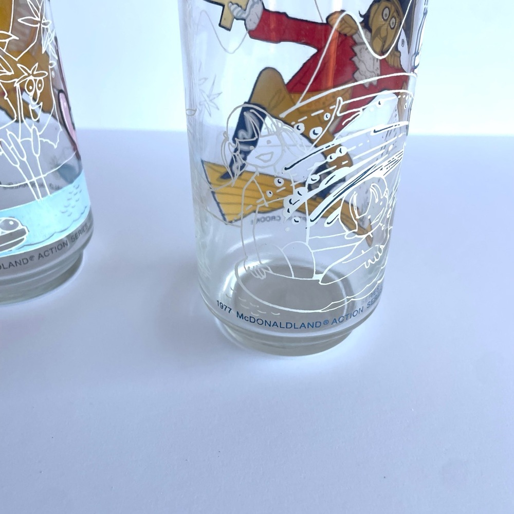 McDonaldland Action Series Ronald McDonald & Friends Drinking Glass’s Vtg 1977 - Picture 7 of 7